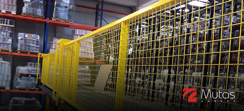 mutaş carpet, halı tazgahı, halı tezgahı raylı kapı, sürgülü kapı, halı tezgahı koruması