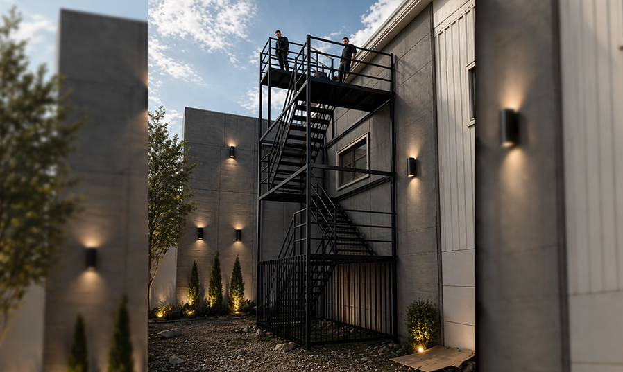 yangın merdiveni, z tipi yangın merdiveni, yönetmeliğe uygun yangın merdiveni, uygun yangın merdiveni, yuvarlak yangın merdiveni, acil çıkış merdiveni, gemici merdiveni, ges merdiveni, çatı çıkış merdiveni